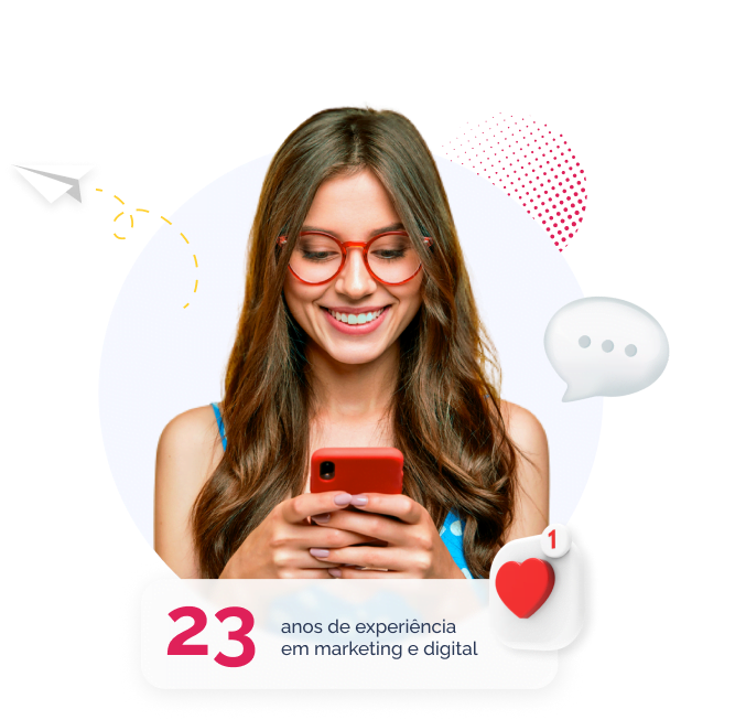 Mulher Celular - 23 anos de Agência Follow
